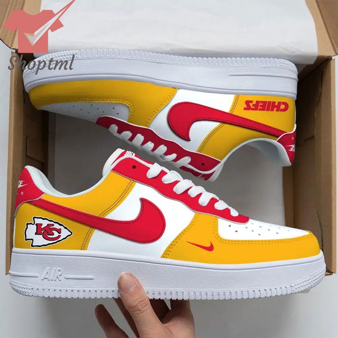Kansas City Chiefs Air Force Custom Nike Air Force Sneaker For Men Women