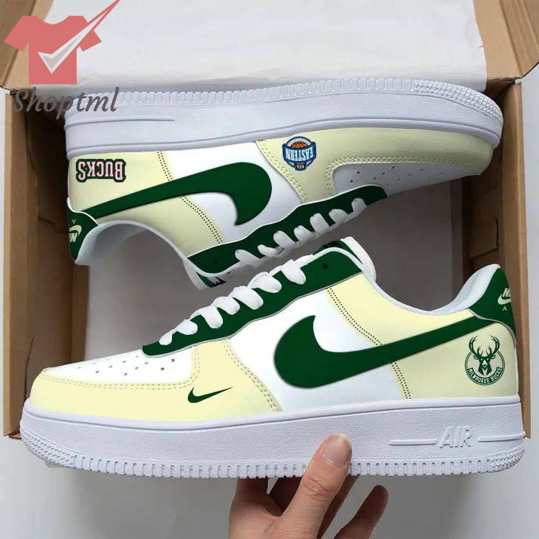 Milwaukee Bucks Nba Air Force Custom Nike Air Force Sneaker For Men Women