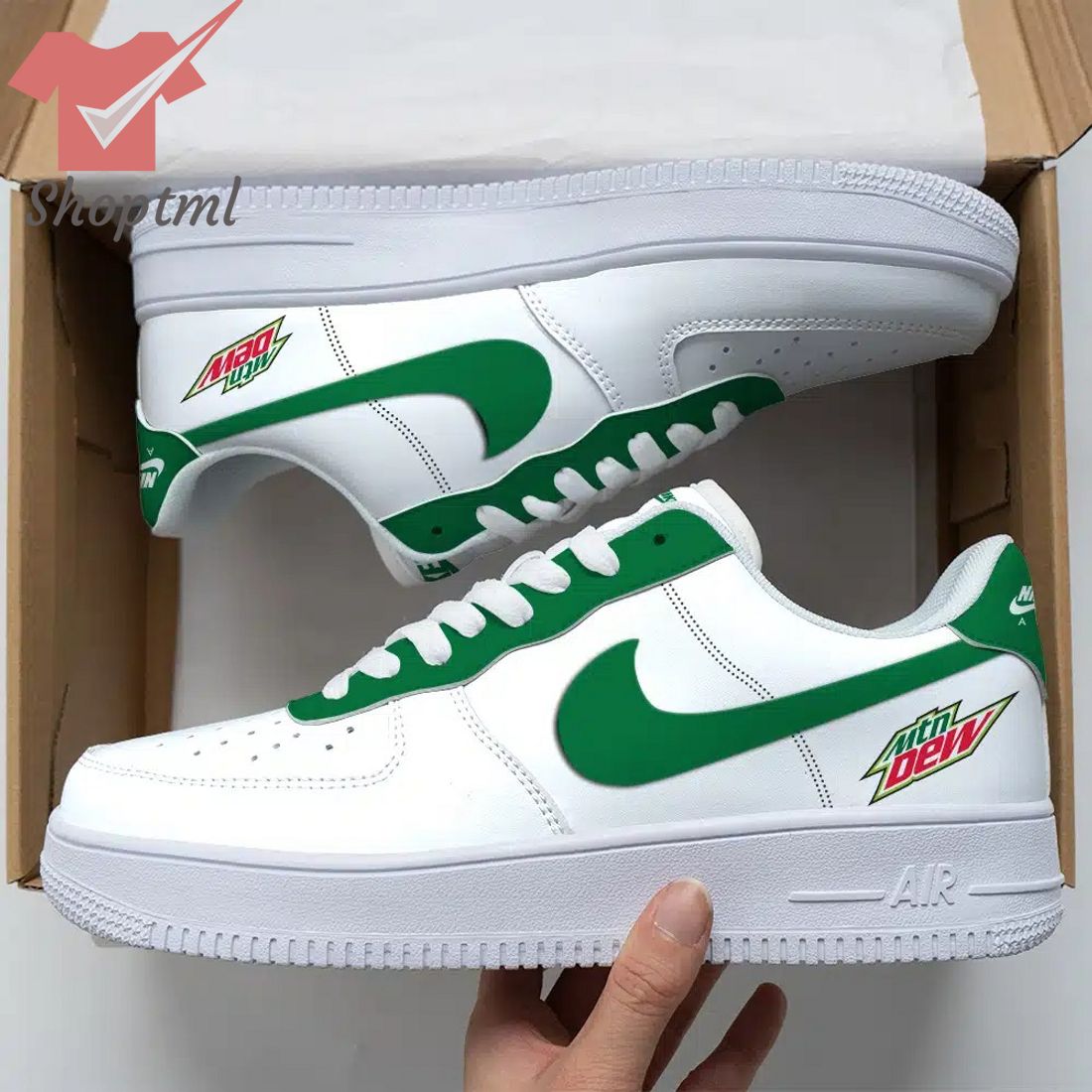 Mountain Dew Air Force Custom Nike Air Force Sneaker For Men Women