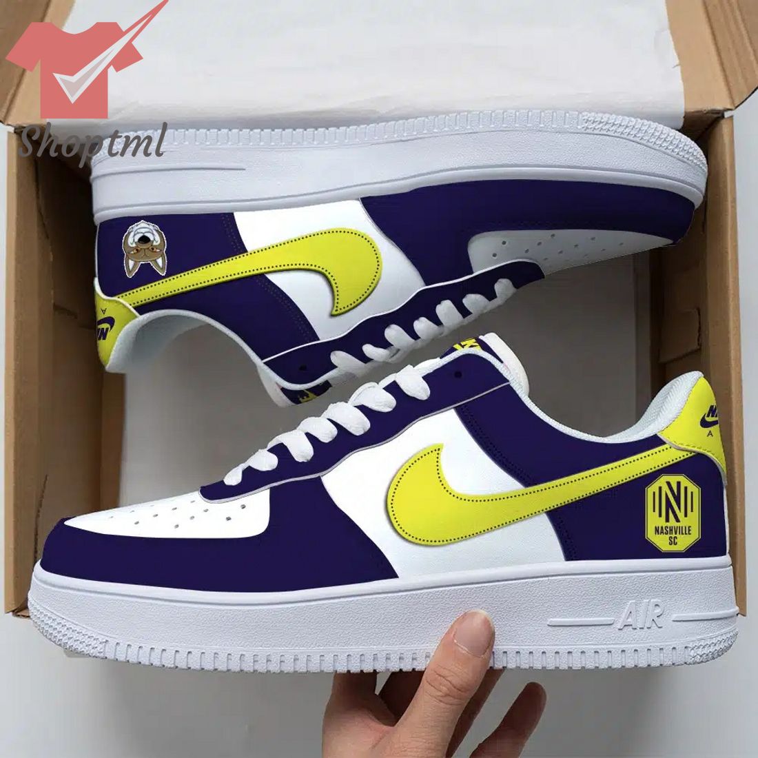 Nashville Sc Air Force Custom Nike Air Force Sneaker For Men Women