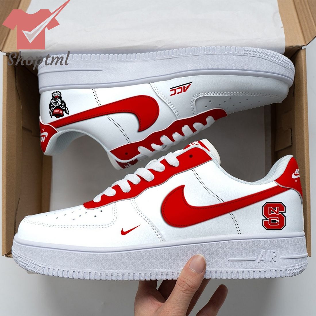 Nc State Wolfpack Air Force Custom Nike Air Force Sneaker For Men Women