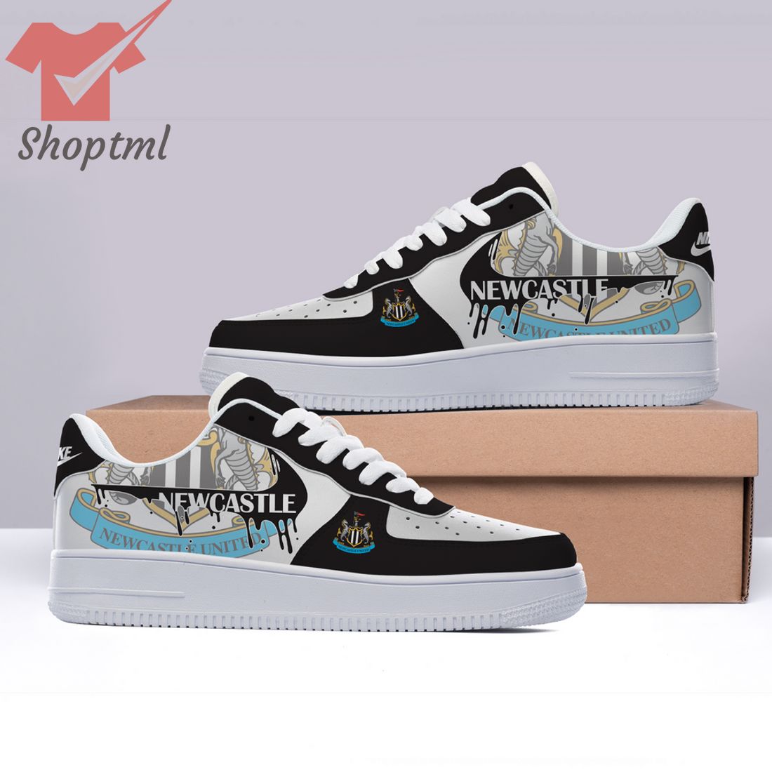 Newcastle United Custom Nike Air Force Sneakers For Men Women