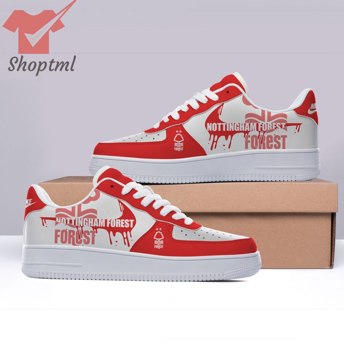Nottingham Forest Fc Custom Nike Air Force Sneakers For Men Women