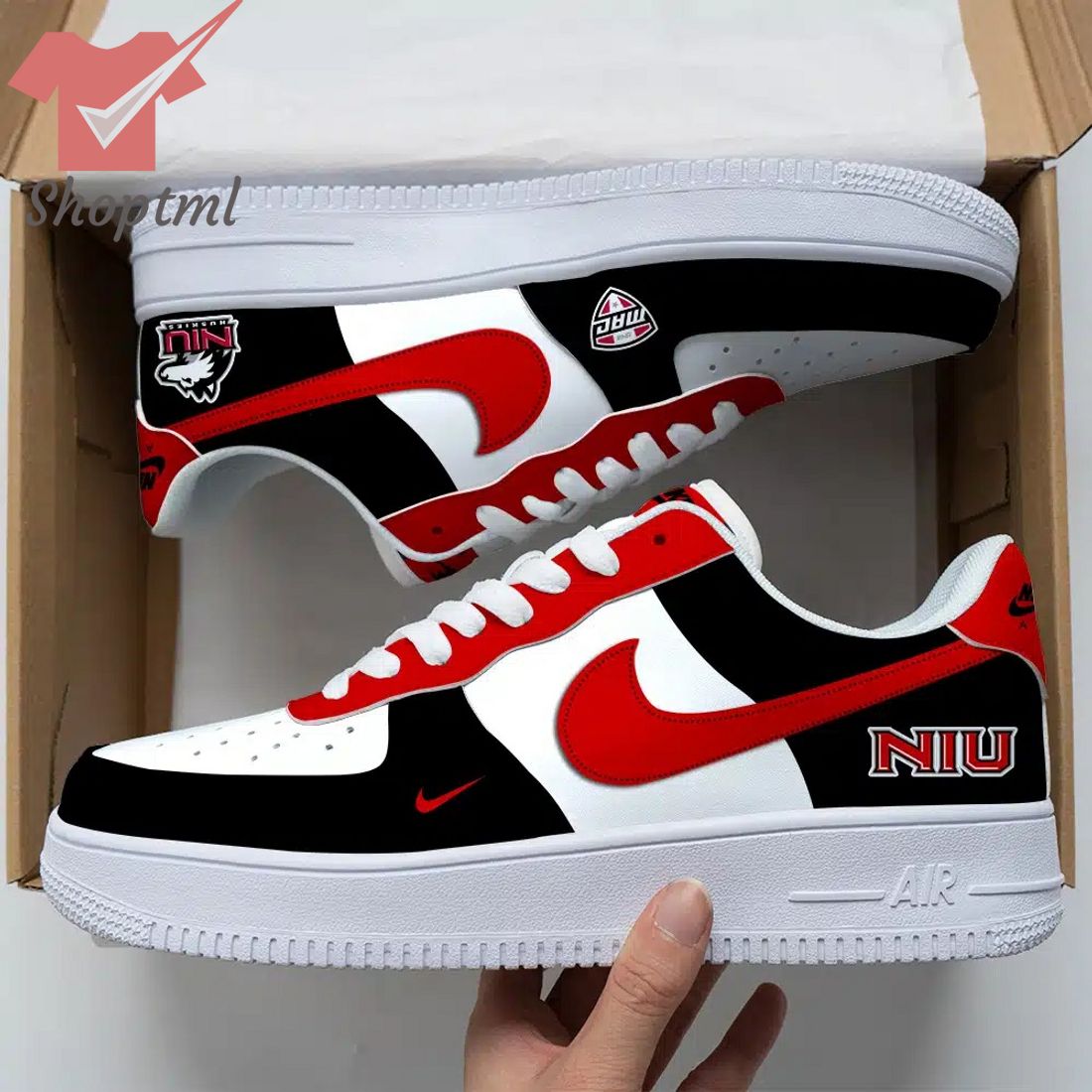 Northern Illinois Huskies Air Force Custom Nike Air Force Sneaker For Men Women