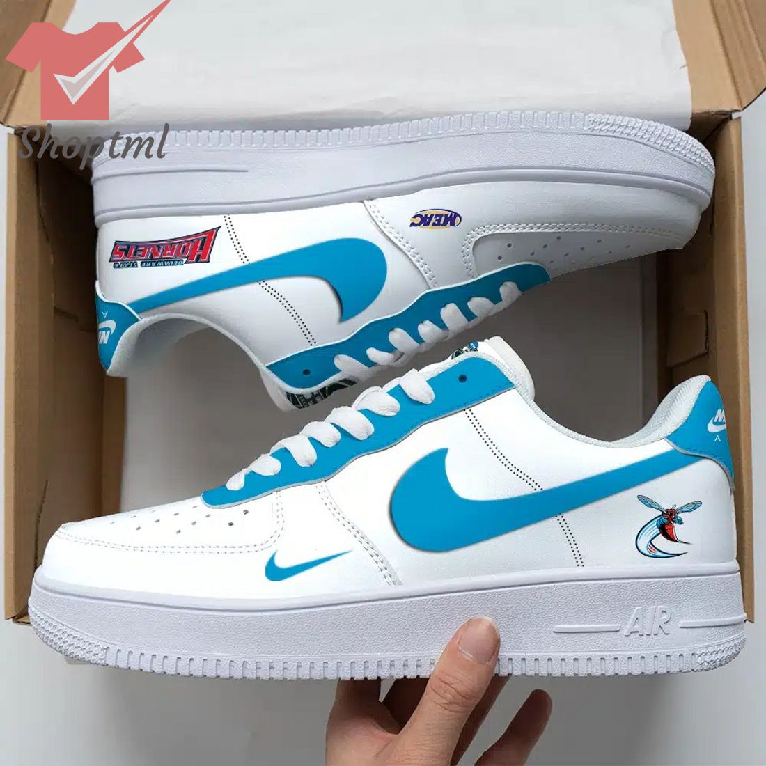 Sacramento State Hornets Ncaa Air Force Custom Nike Air Force Sneaker For Men Women