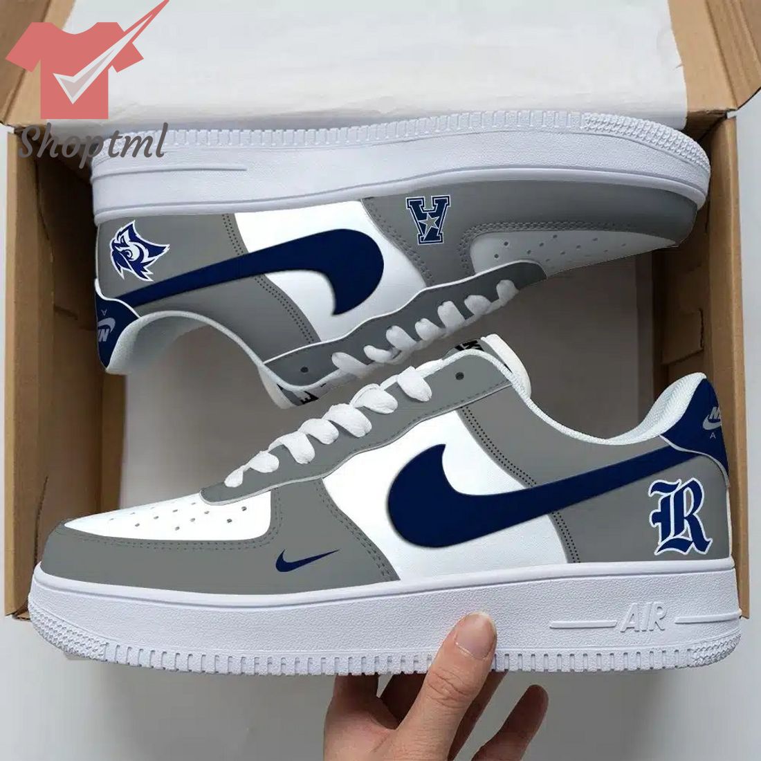 Rice Owls Ncaa Air Force Custom Nike Air Force Sneaker For Men Women