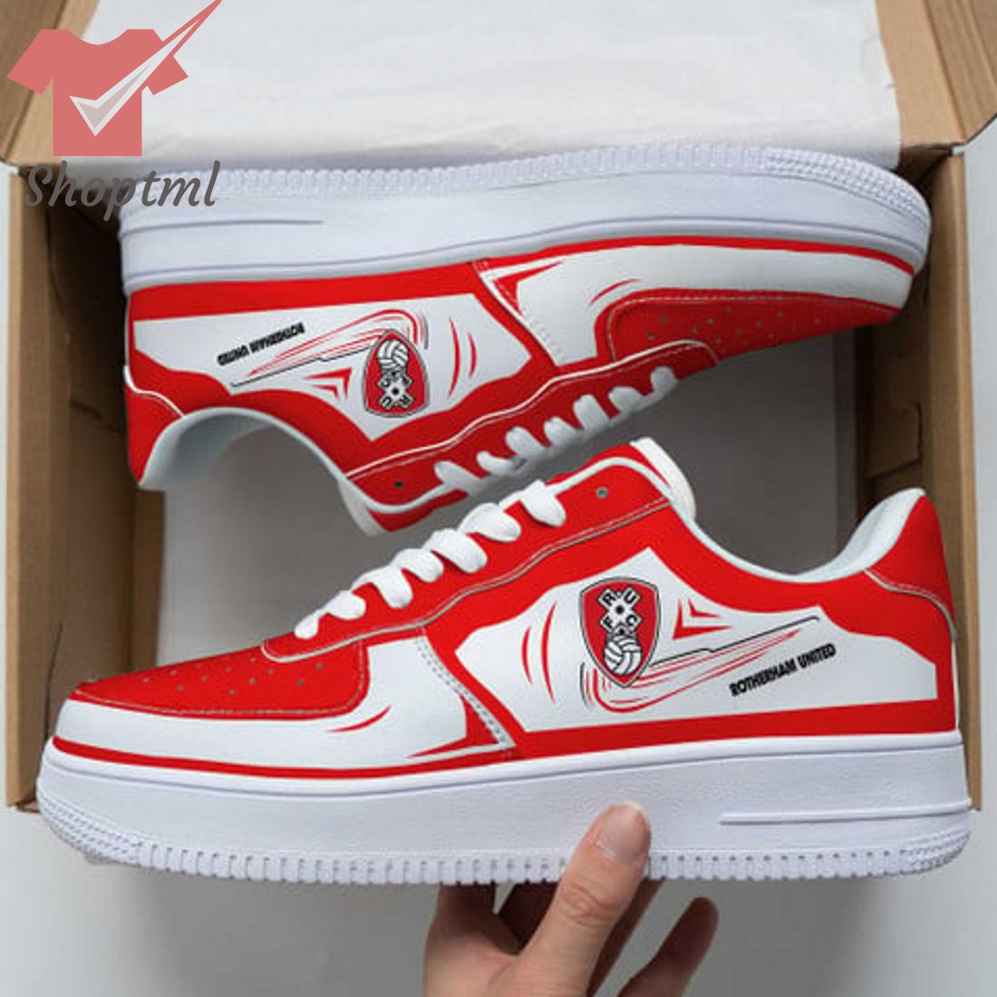 Rotherham United Efl Championship Nike Air Force 1 Sneakers For Men Women