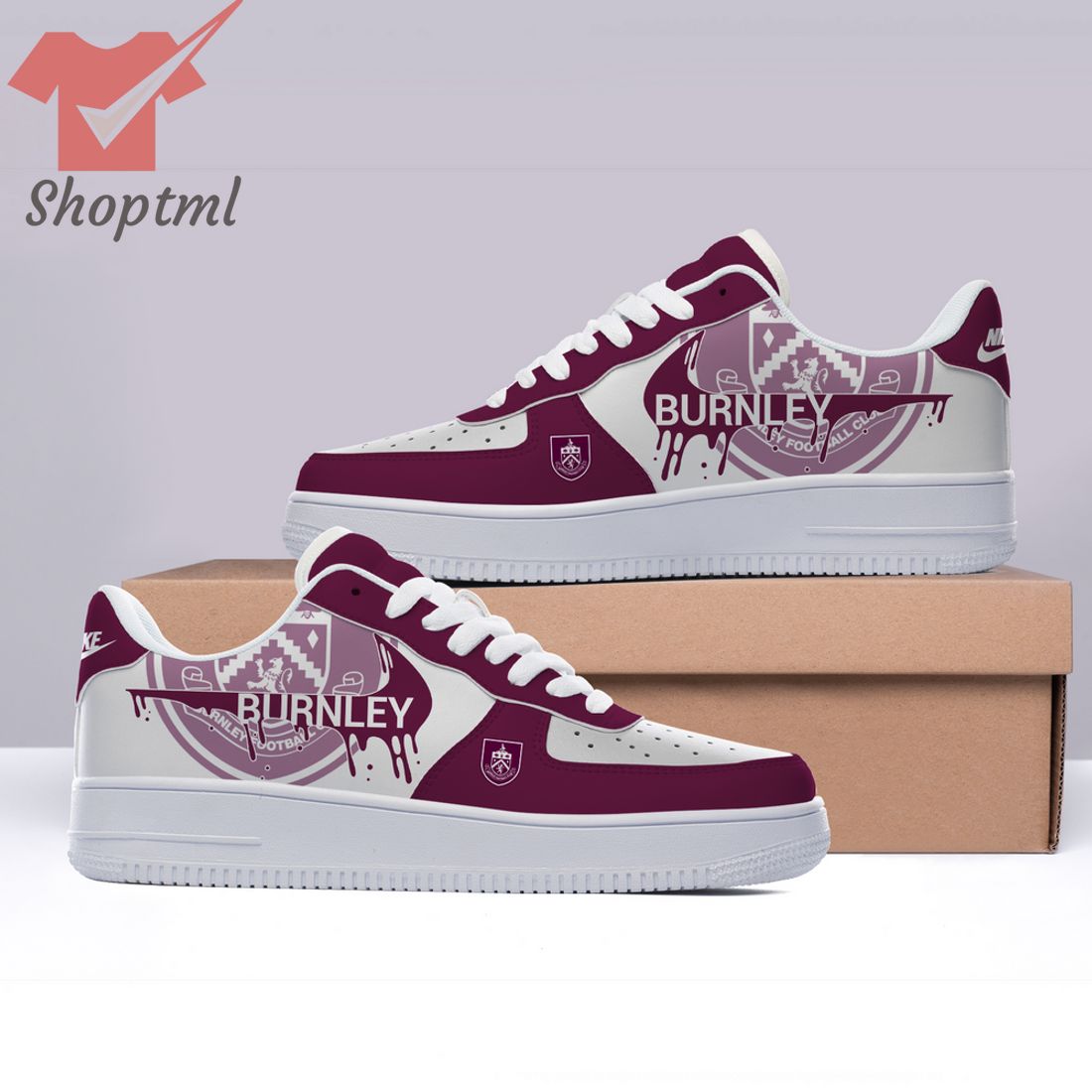 Pl Burnley Custom Nike Air Force Sneakers For Men Women