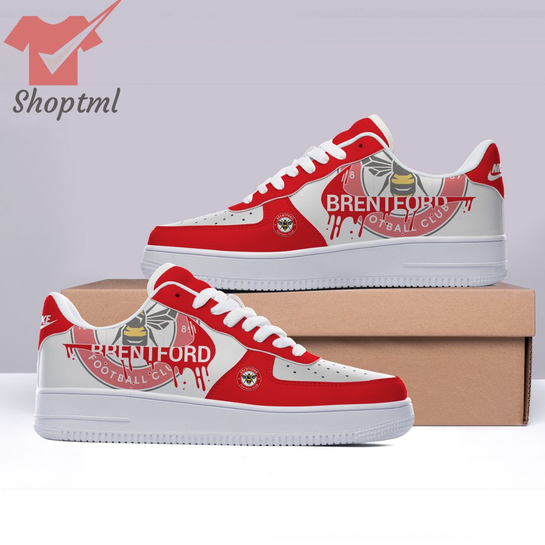 Pl Brentford Custom Nike Air Force Sneakers For Men Women