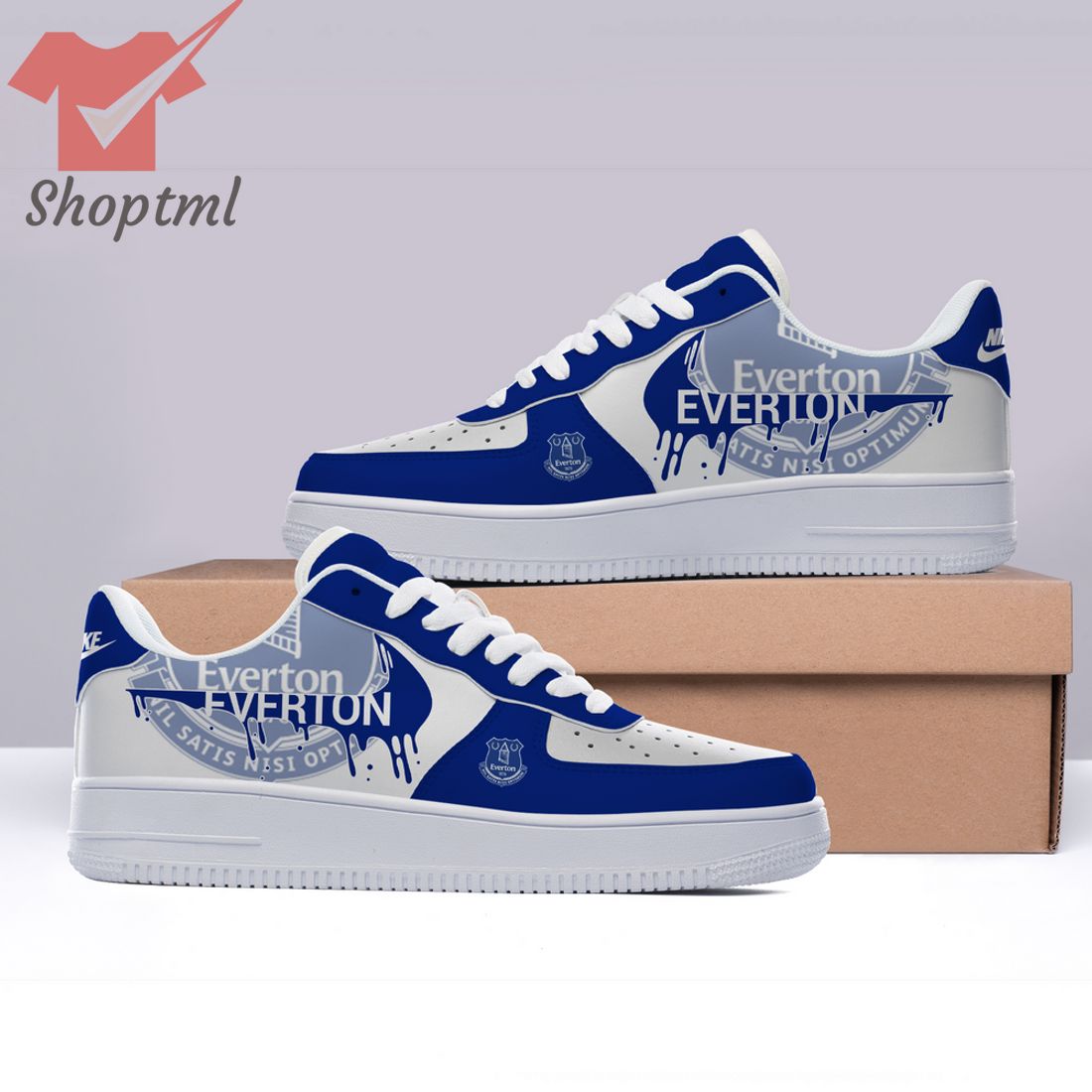 Pl Everton Custom Nike Air Force Sneakers For Men Women