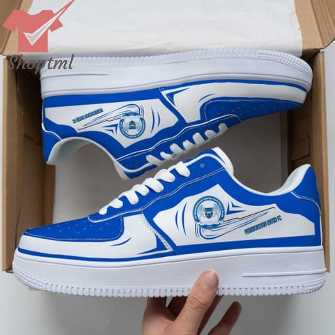 Peterborough United Fc Efl Championship Nike Air Force 1 Sneakers For Men Women