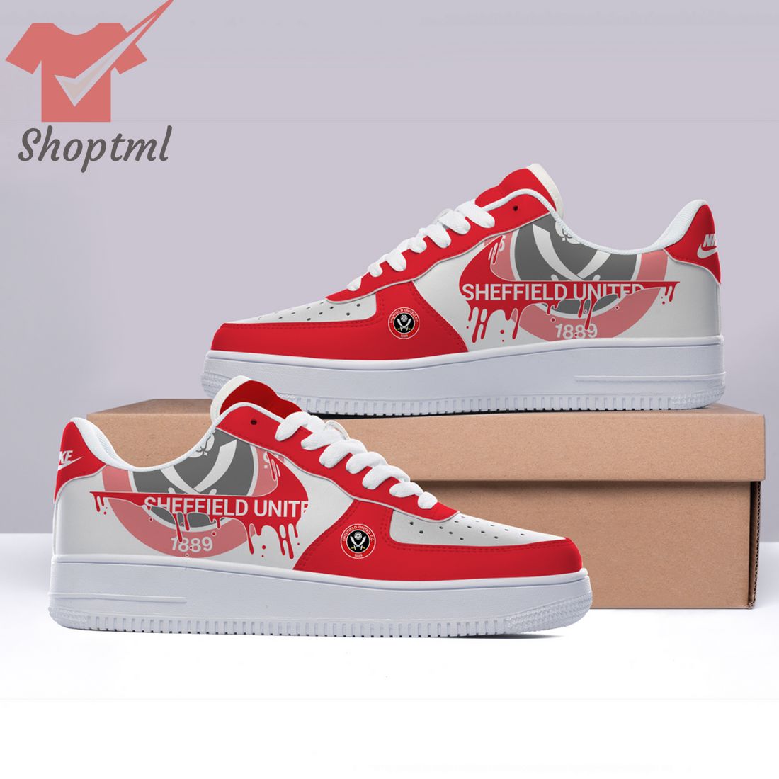 Pl Sheffield United Custom Nike Air Force Sneakers For Men Women