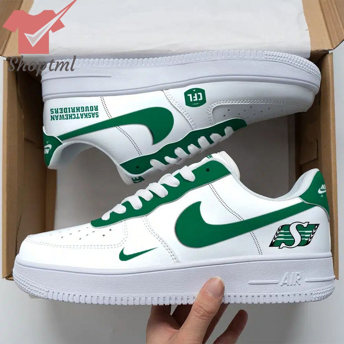 Saskatchewan Roughriders Air Force Custom Nike Air Force Sneaker For Men Women