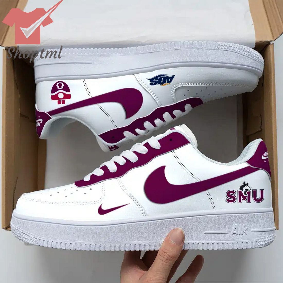 Saint MaryS Huskies Air Force Custom Nike Air Force Sneaker For Men Women