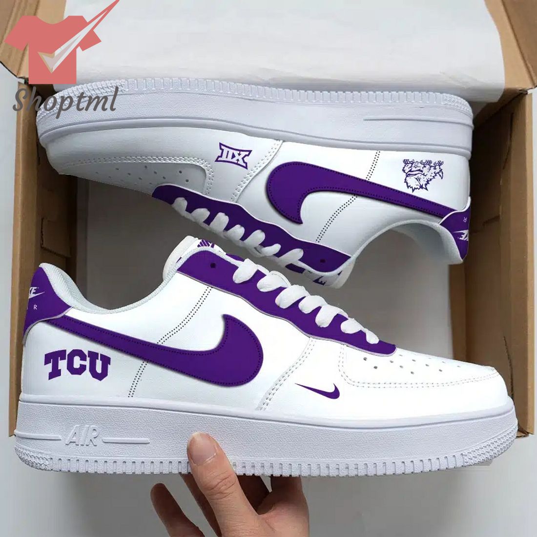 Tcu Horned Frogs Air Force Custom Nike Air Force Sneaker For Men Women