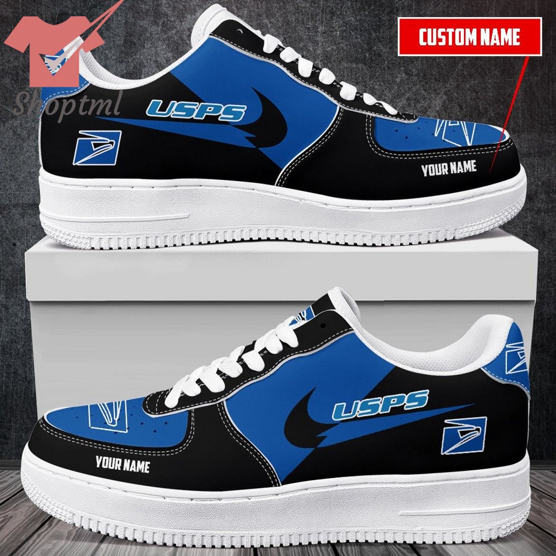 Usps Custom Name Nike Air Force One Shoes For Men Women