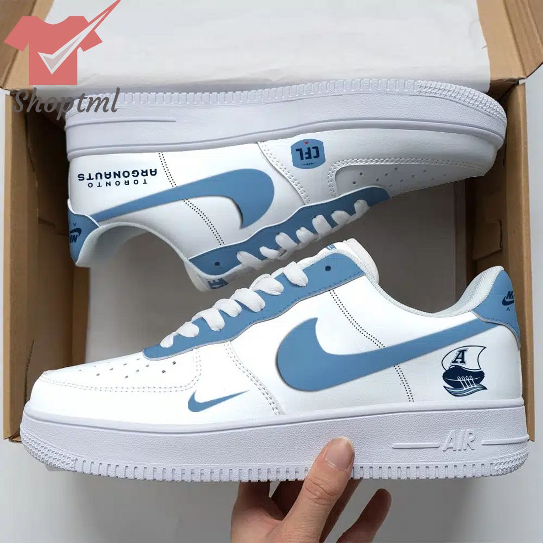Toronto Argonauts Air Force Custom Nike Air Force Sneaker For Men Women
