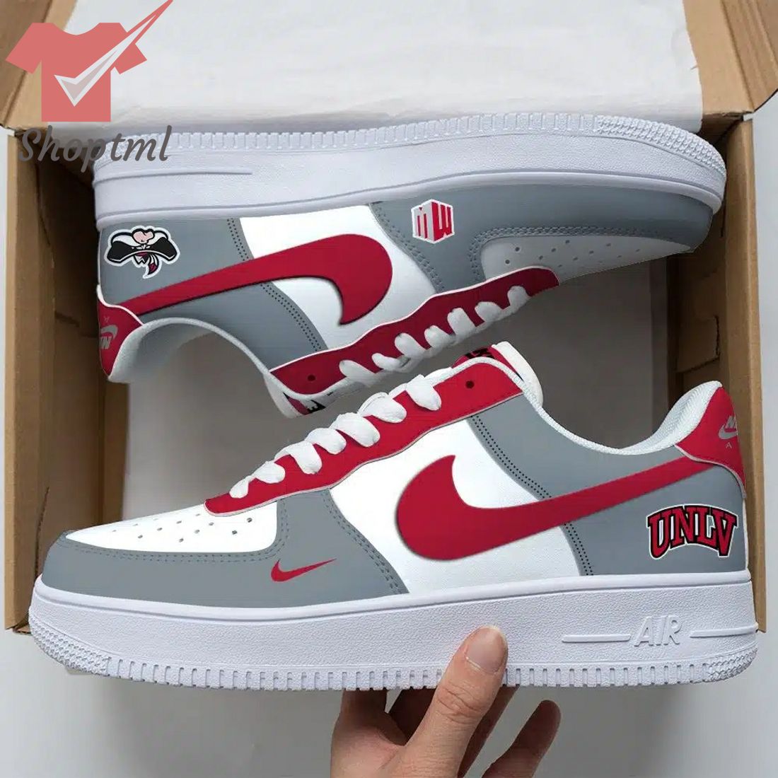 Unlv Rebels Air Force Custom Nike Air Force Sneaker For Men Women