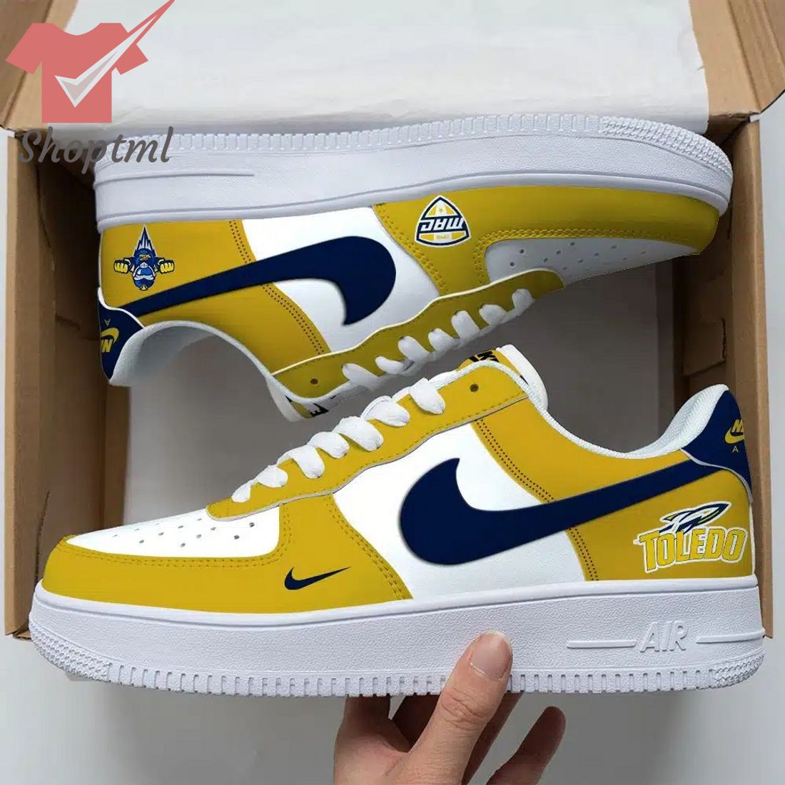 Toledo Rockets Ncaa Air Force Custom Nike Air Force Sneaker For Men Women