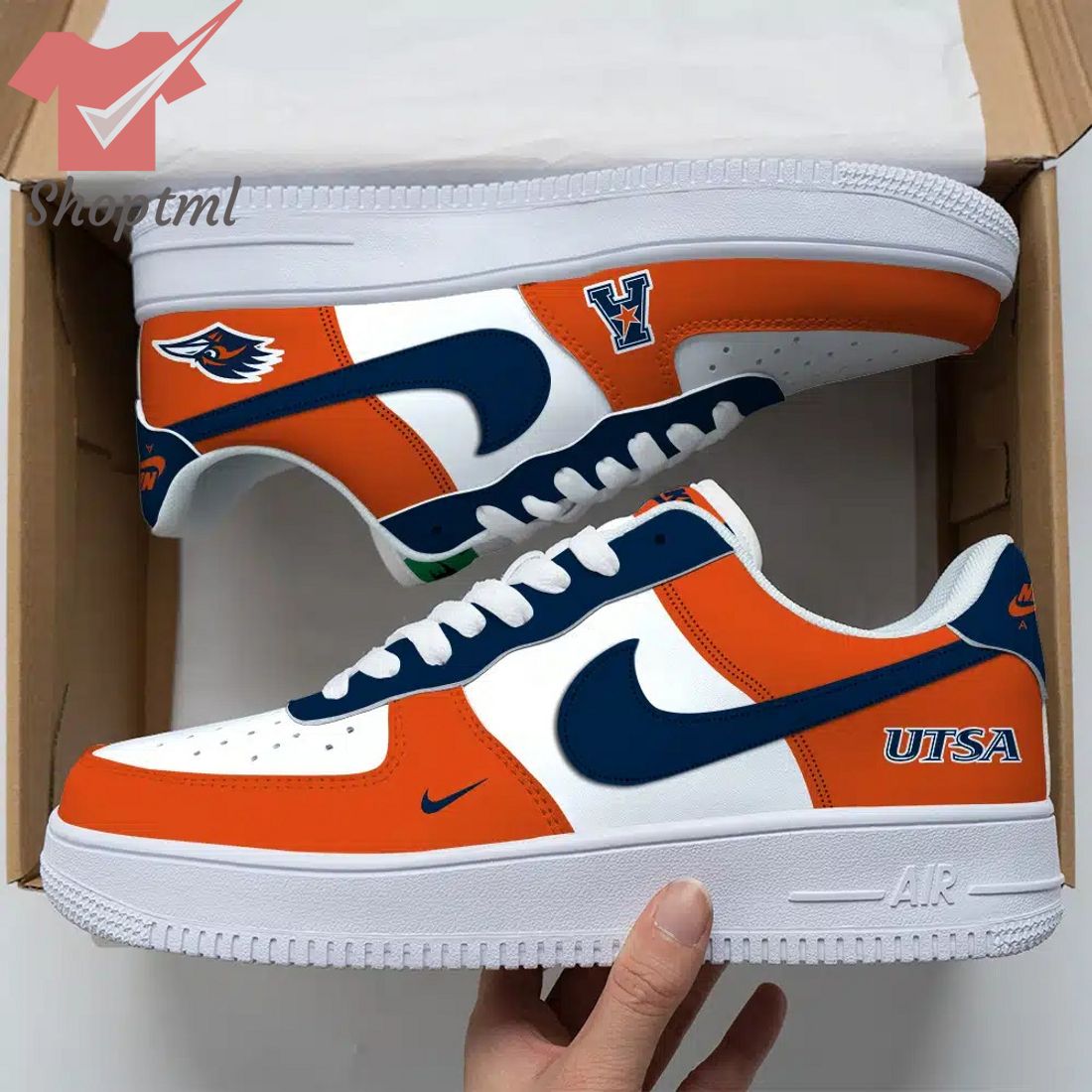 Utsa Roadrunners Air Force Custom Nike Air Force Sneaker For Men Women
