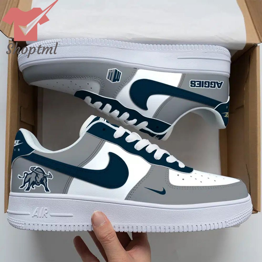 Utah State Aggies Ncaa Air Force Custom Nike Air Force Sneaker For Men Women