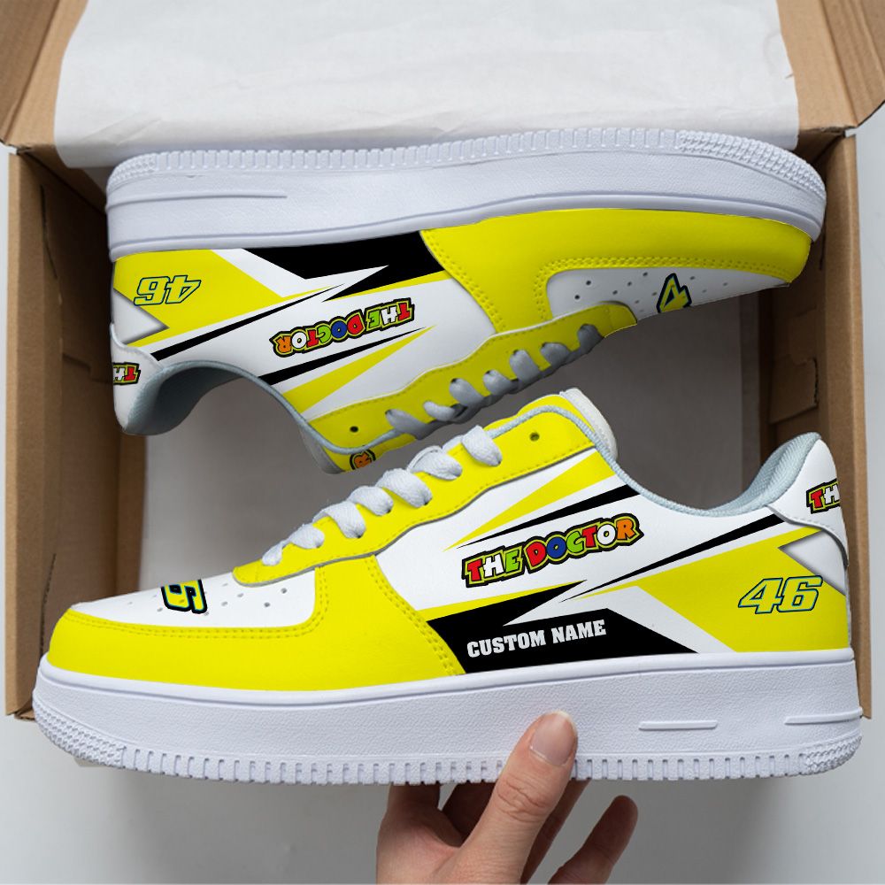 Valentino Rossi 46 Custom Air Force Shoes Sneakers For Men Women