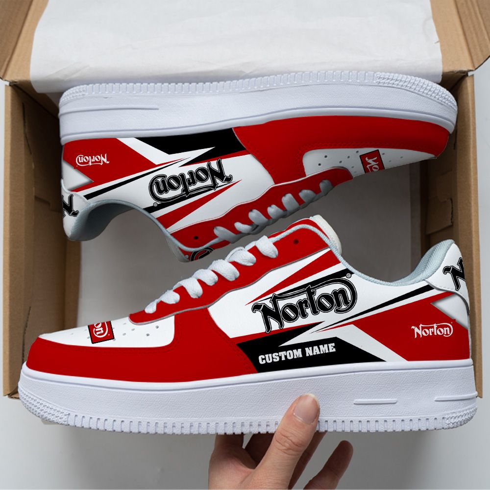 Norton Motorcycle Company Custom Air Force Shoes Sneakers For Men Women