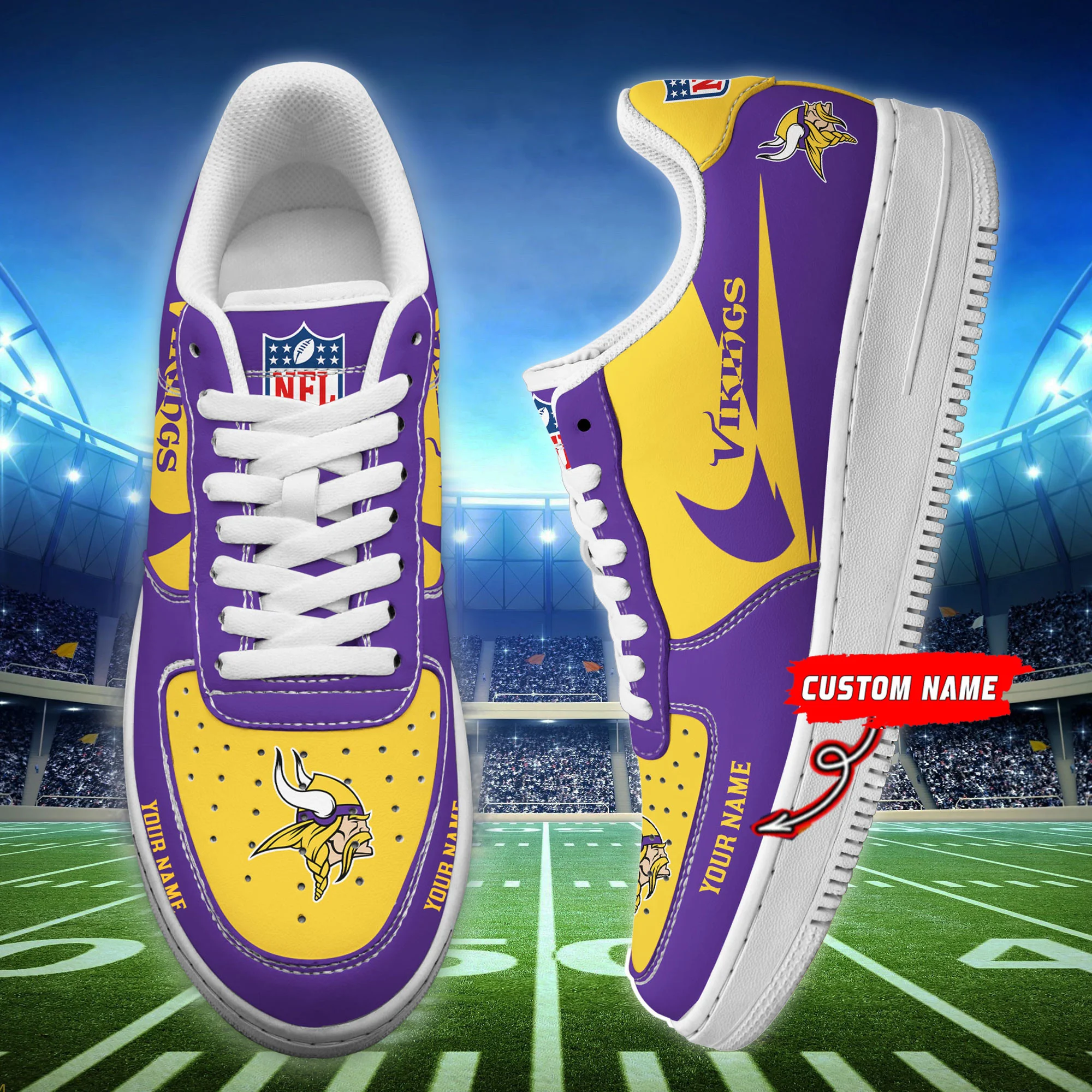 Minnesota Vikings Shoes Af 1 Perfect Gift For Fans V02 For Men Women