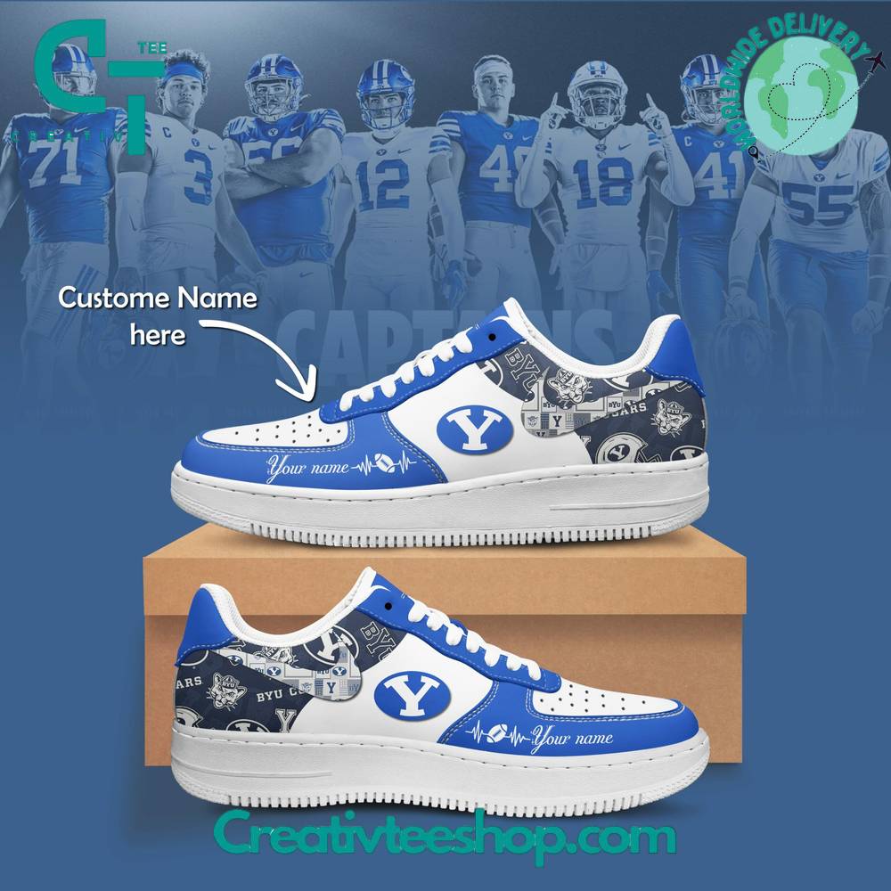 Byu Cougars Air Low-Top Af1 Sneakers Shoes For Men And Women