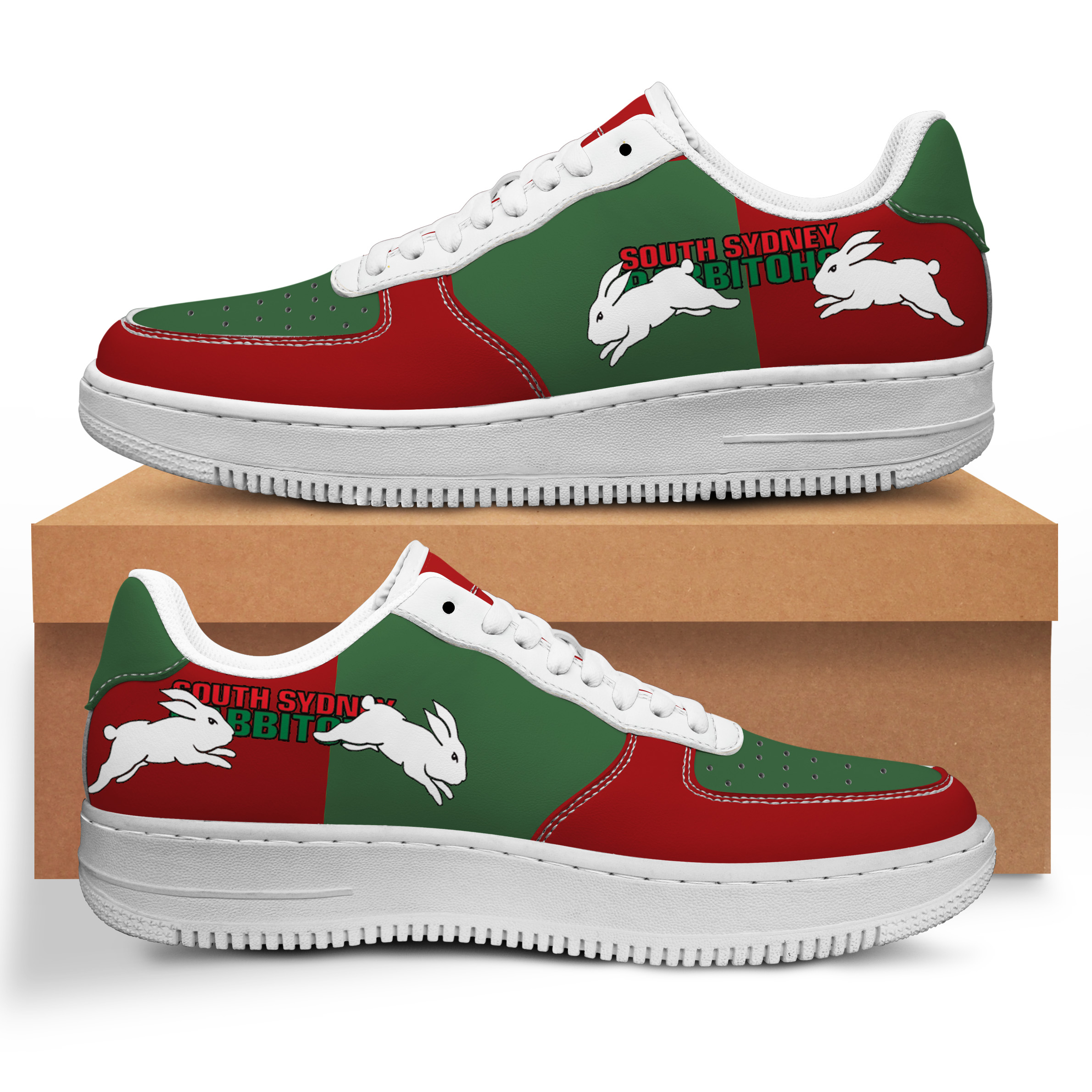 South Sydney Rabbitohs Air Force Shoes For Men Women
