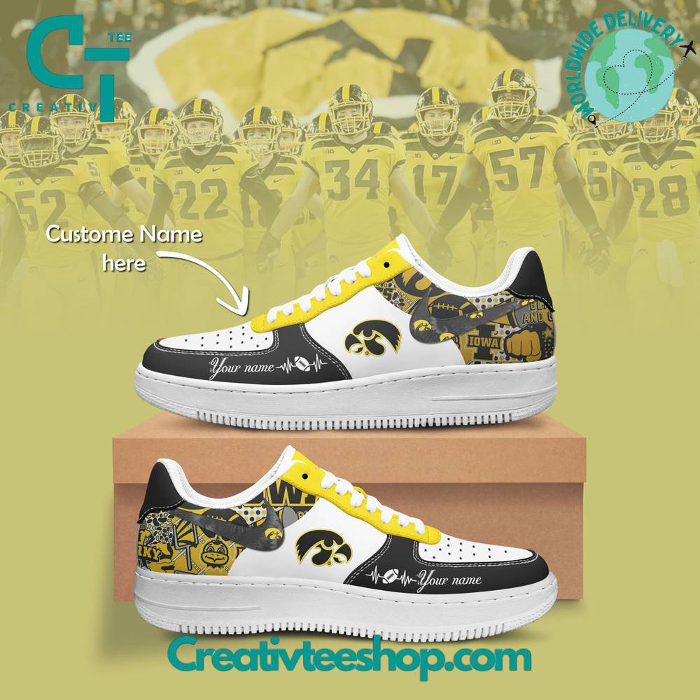 Iowa Hawkeyes Air Low-Top Af1 Sneakers Shoes For Men And Women