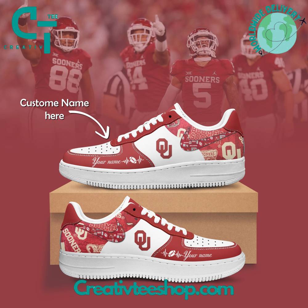 Oklahoma Sooners Air Low-Top Af1 Sneakers Shoes For Men And Women