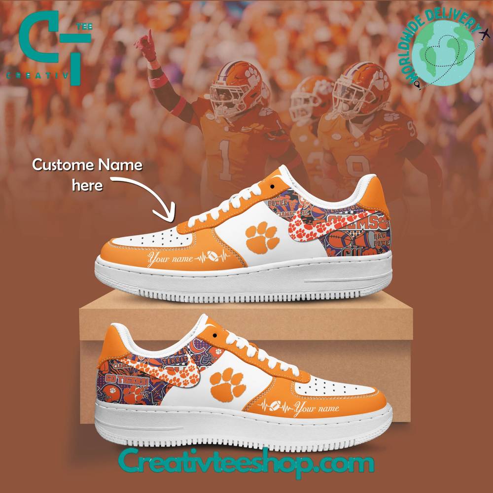 Clemson Tigers Air Low-Top Af1 Sneakers Shoes For Men And Women