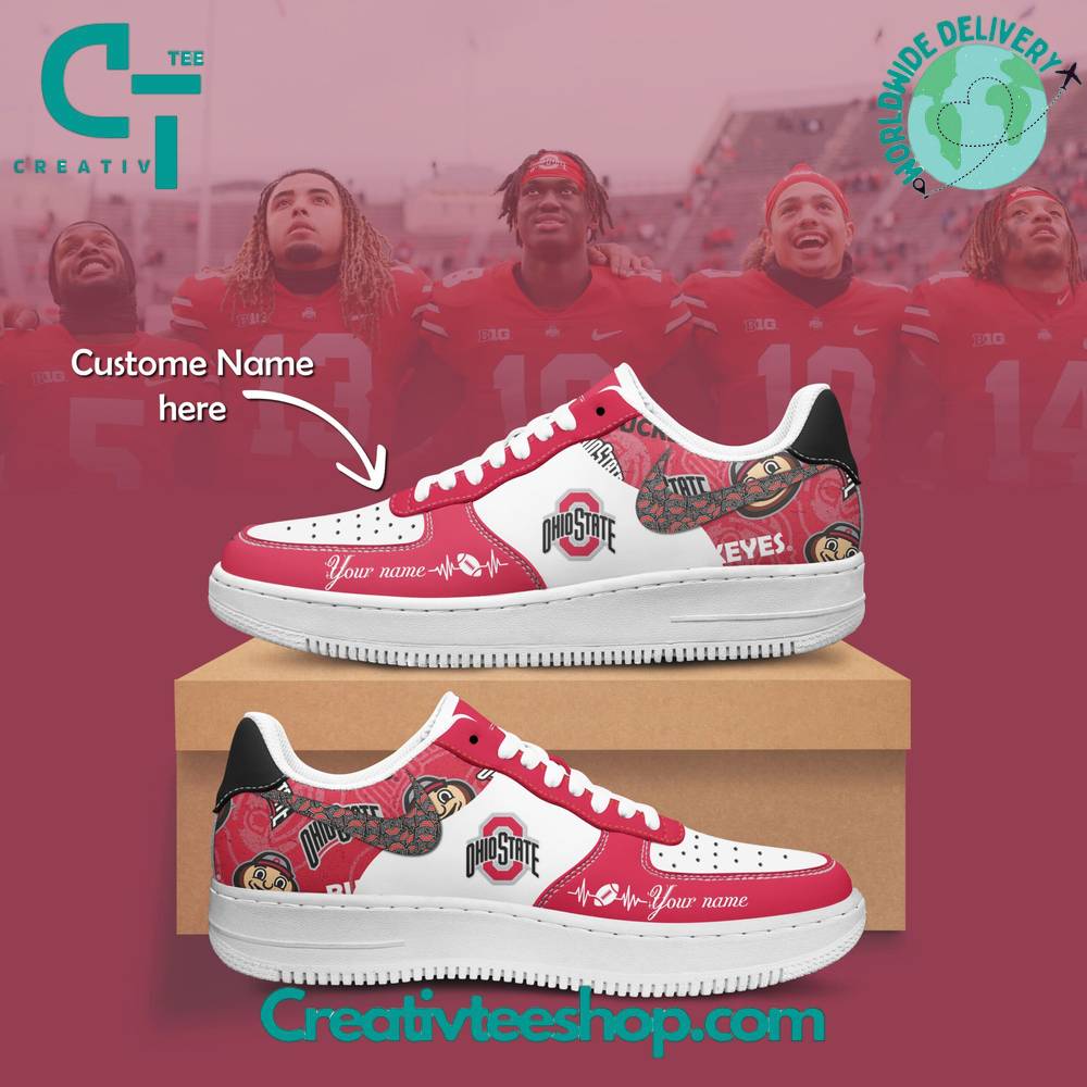 Ohio State Buckeyes Air Low-Top Af1 Sneakers Shoes For Men And Women
