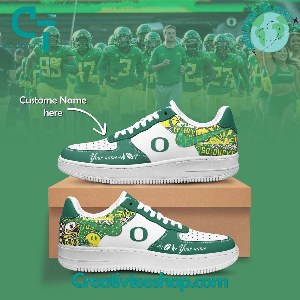 Oregon Ducks Air Low-Top Af1 Sneakers Shoes For Men And Women