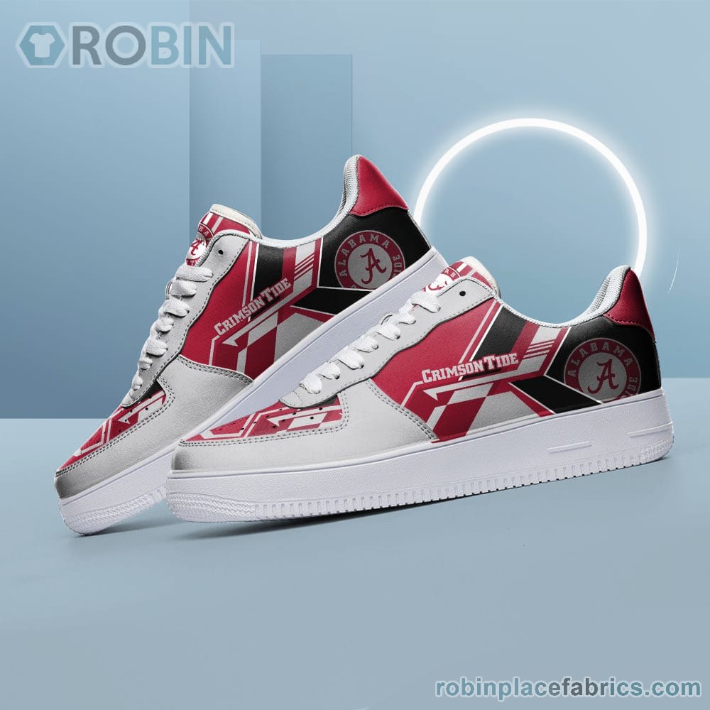 Ncaa Alabama Crimson Tide Air Force Shoes Naf Shoes For Men Women