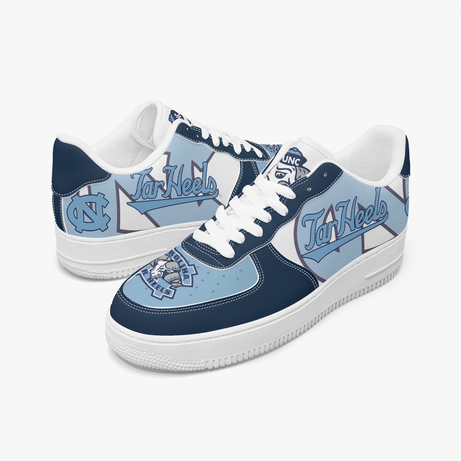 Unc Tar Heels Inspired College Men Sneakers Air Force 1 For Men Women