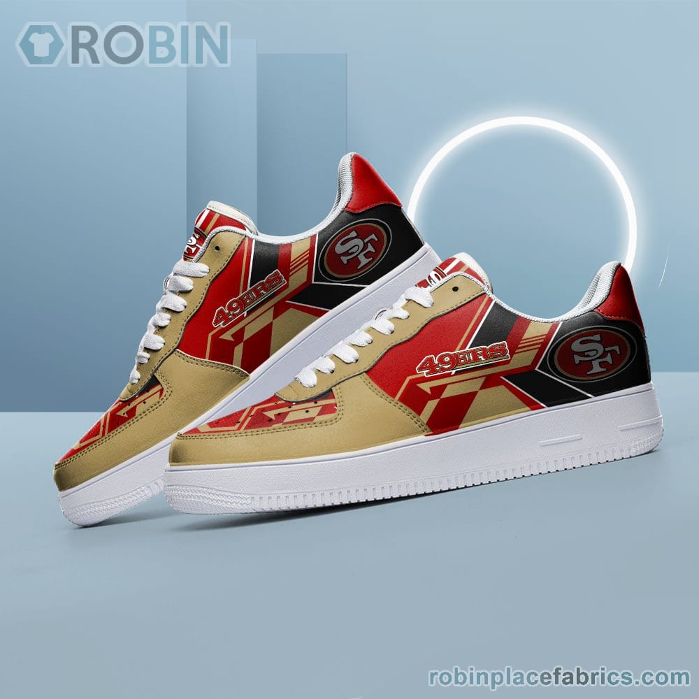 Nfl San Francisco 49Ers Air Force Shoes Naf Shoes For Men Women