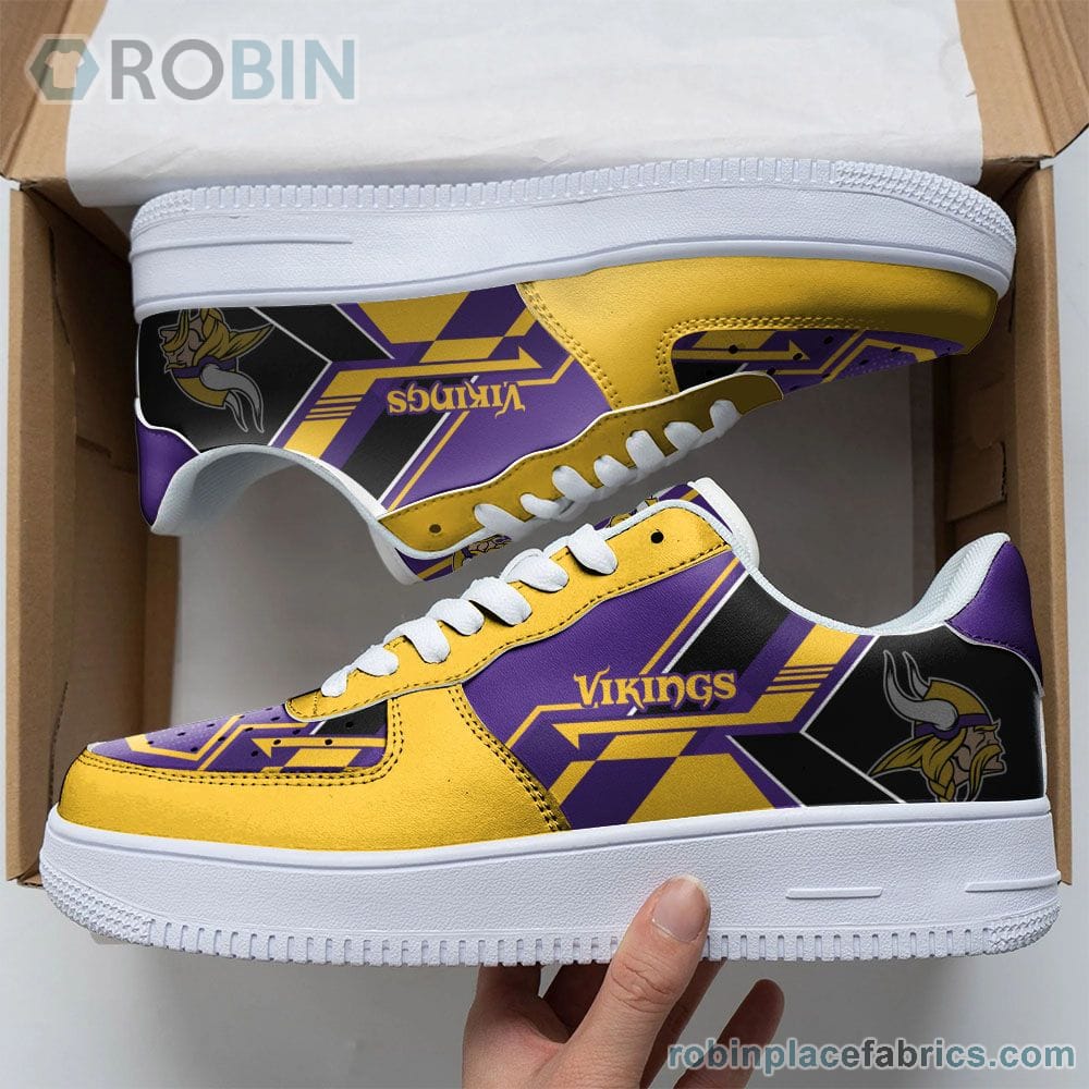 Nfl Minnesota Vikings Air Force Shoes Naf Shoes For Men Women