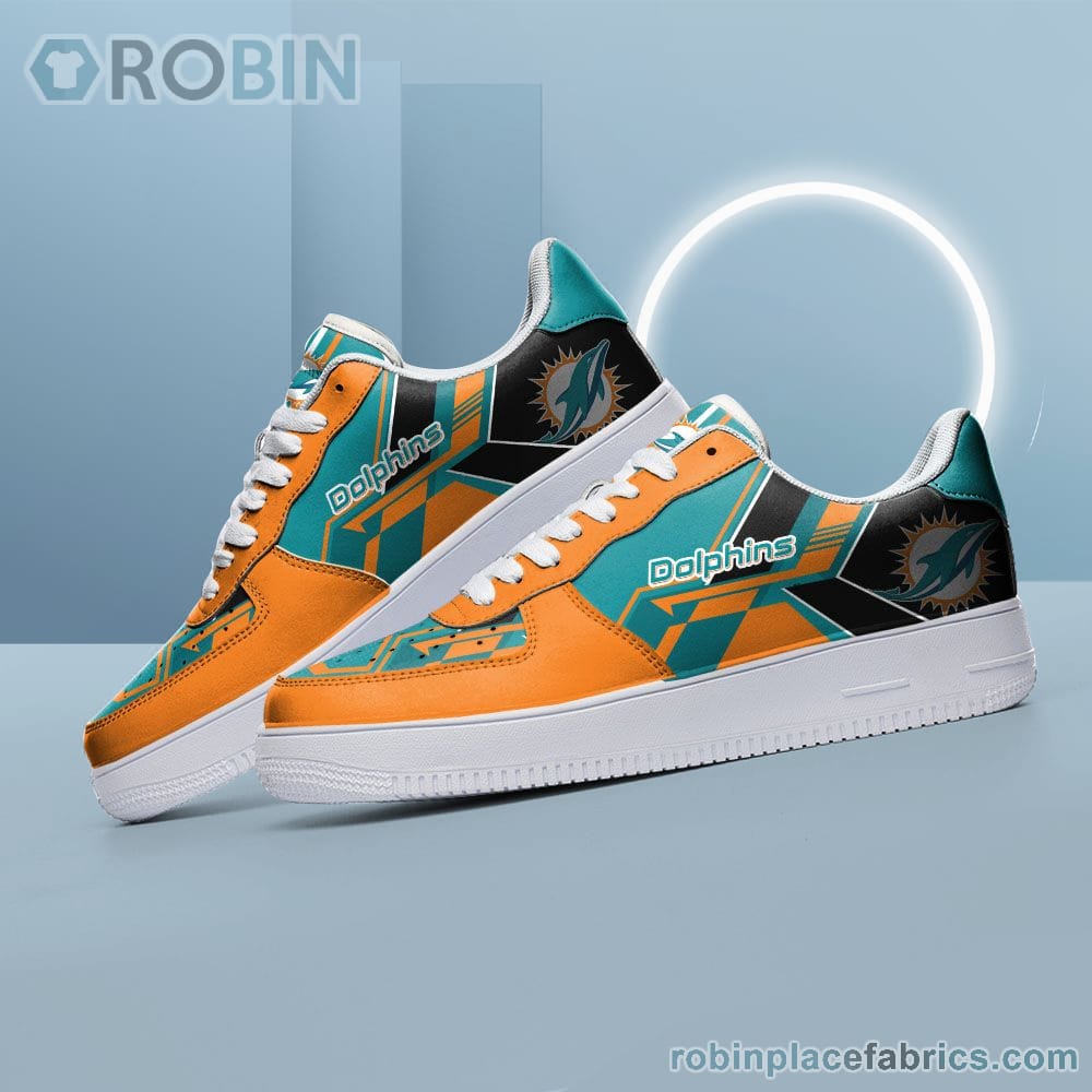 Nfl Miami Dolphins Air Force Shoes Naf Shoes For Men Women