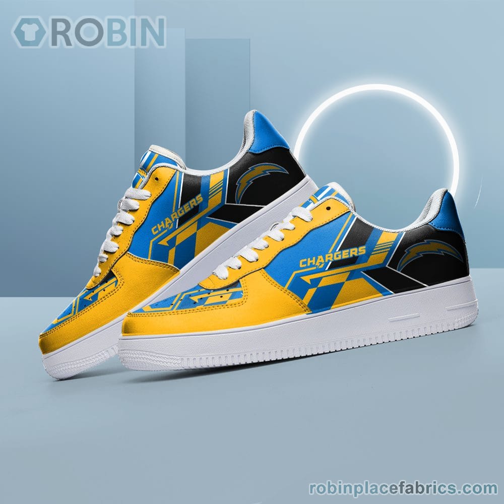 Nfl Los Angeles Chargers Air Force Shoes Naf Shoes For Men Women