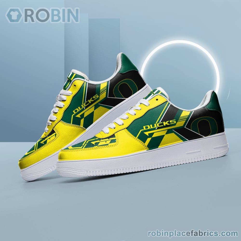 Ncaa Oregon Ducks Air Force Shoes Naf Shoes For Men Women