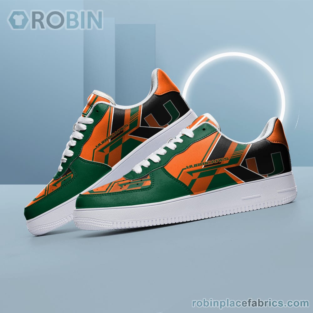 Ncaa Miami Hurricanes Air Force Shoes Naf Shoes For Men Women