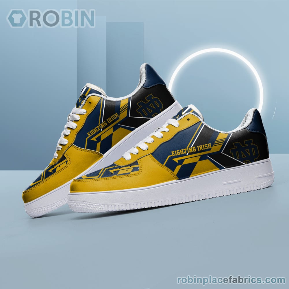 Ncaa Notre Dame Fighting Irish Air Force Shoes Naf Shoes For Men Women