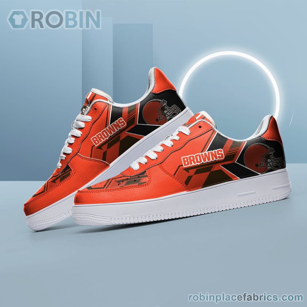 Nfl Cleveland Browns Air Force Shoes Naf Shoes For Men Women