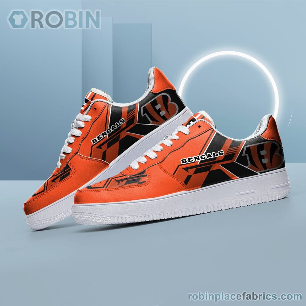 Nfl Cincinnati Bengals Air Force Shoes Naf Shoes For Men Women