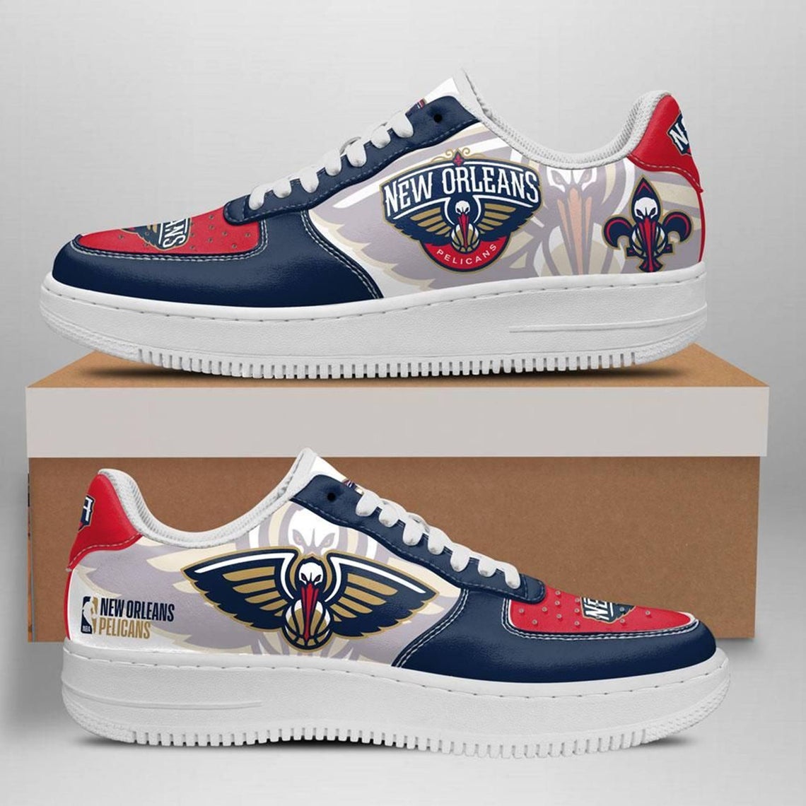 New Orleans Pelicans Basketball Naf Shoes For Men Women