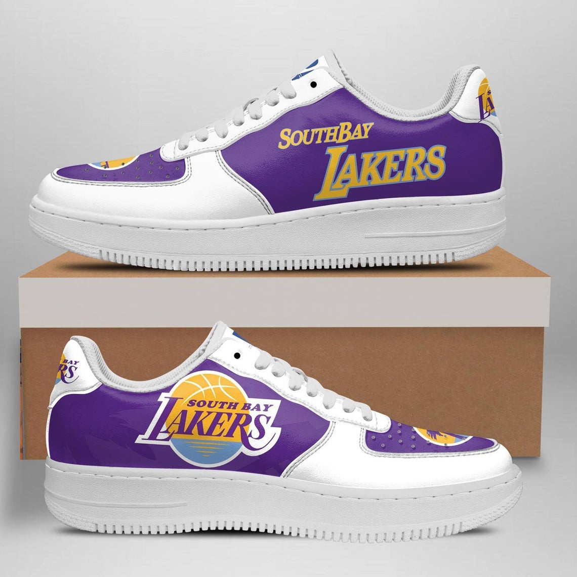 South Bay Lakers Basketball Custom Naf Shoes For Men Women