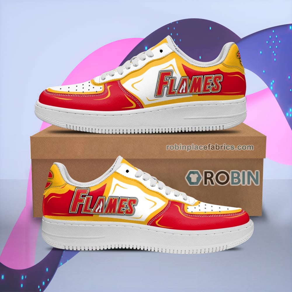 Calgary Flames Air Sneakers Custom Naf Shoes For Men Women