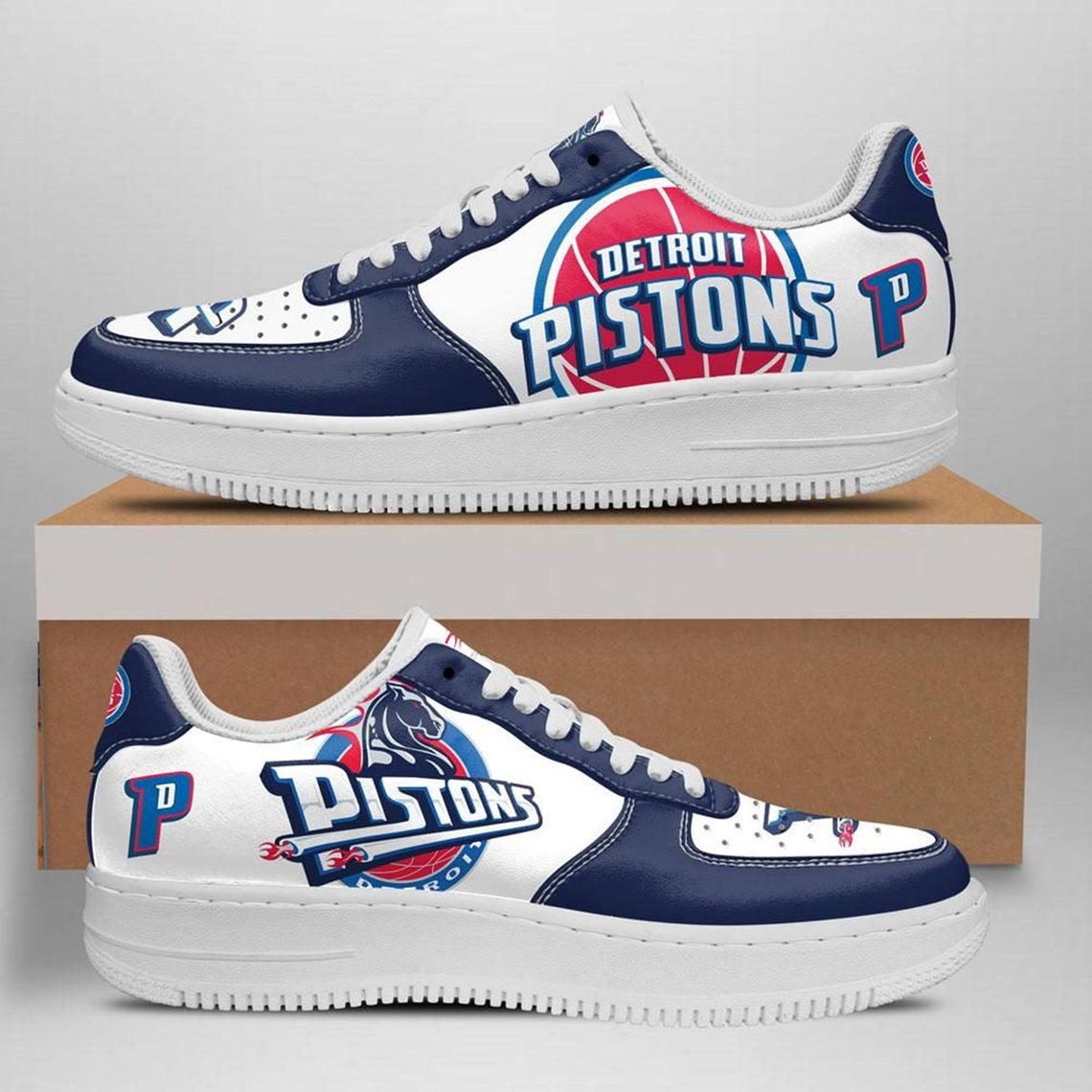 Detroit Pistons Team Custom Naf Shoes For Men Women